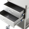 Image of Stainless Steel Dressing Trolley 2 Drawers and Shelf soft close drawer runners detail