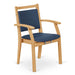 Stand Assist Dining Chair 48cm Beech Wood Blue Upholstery