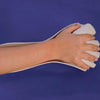 Image of Synergy Thermoplastic Splinting Material molded white splint supporting hand and finger positioning