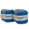 Image of THERABAND Adjustable Ankle and Wrist Weights blue 2.5 lb pair with gray padded straps