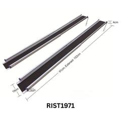 Telescoping Wheelchair Ramps Portable Adjustable Pair with Anti Slip Surface 152cm Extension