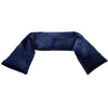 Image of The Wheat Bag Australian Reusable Heat Pack navy flexible ribbed wrap draped shape for neck or shoulder use