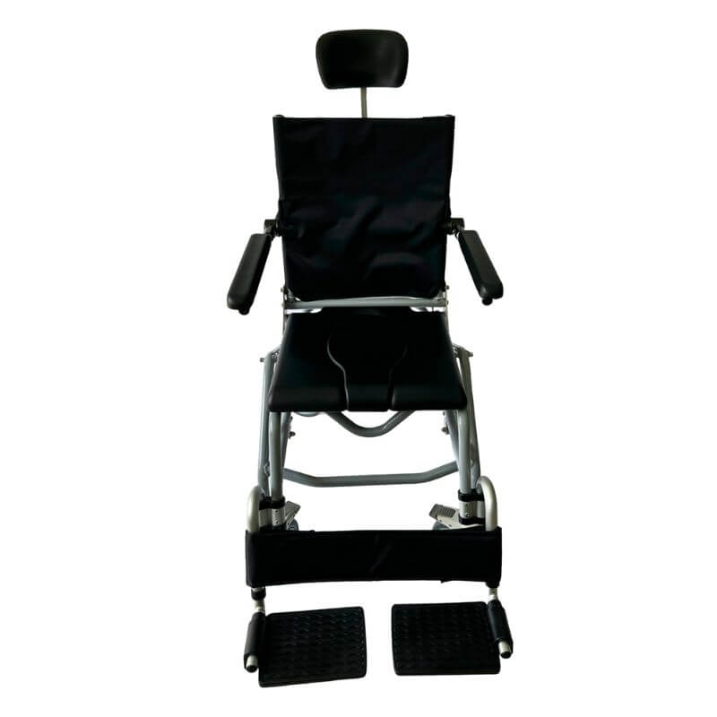 Tilt-in-Space Shower Commode Front View