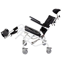 Tilt-in-Space Shower Commode Tilted Backwards