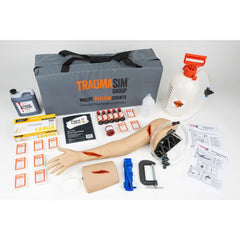 TraumaSim Leg Bleeding Control Training Kit with Tourniquet Simulator
