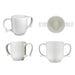 Two-Handled Ceramic Mug White Angles
