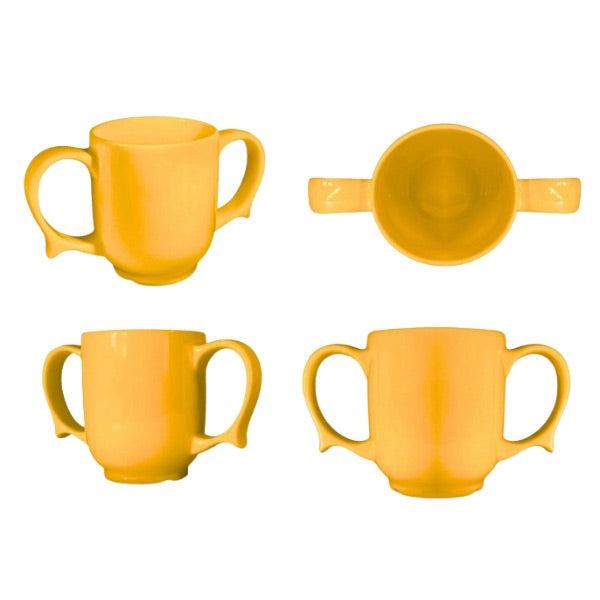 Two-Handled Ceramic Mug for Seniors