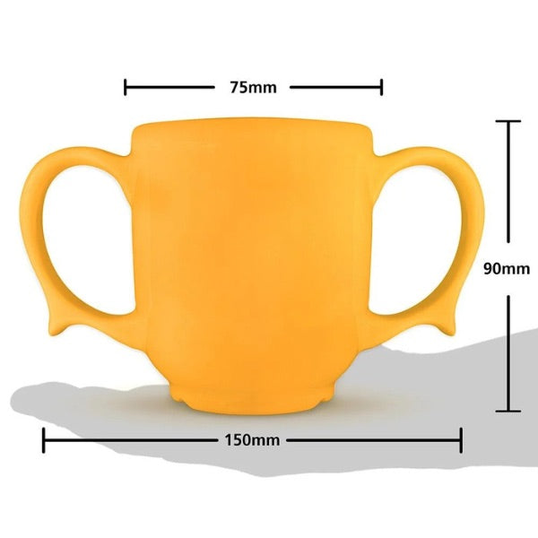 Two-Handled Ceramic Mug for Seniors