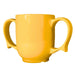 Two-Handled Ceramic Mug Yellow