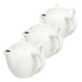 Two-Handled Ceramic Teapot For Seniors White