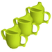 Two Handled Ceramic Feeding Cup For Seniors Green