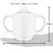 Two Handled Ceramic Feeding Cup For Seniors White Body