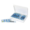 Image of Weekly Pill Organizer - 7 Day & 4 Daily Dose Medication Reminder removable daily pill trays with labeled doses and compartments
