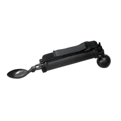 Weighted Spill Resistant Spoon with Stabilising Handle Strap adaptive spoon with weighted handle and adjustable hand strap