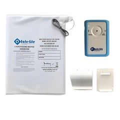 Wired Bed Exit Alarm Kit for Fall Prevention including bed pad, alarm monitor and mounting bracket
