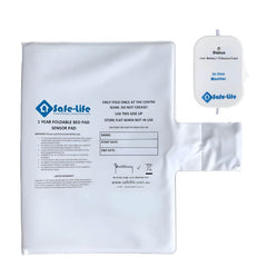 Wired Bed Exit Alarm Pad Kit with Inline Monitor including foldable sensor pad and in line monitor unit with cable