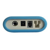 Image of Wired Bed Exit Alarm Pad Kit with Monitor rear view showing audio jack, power input and nurse call ports