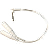 Image of Wired Bed Exit Alarm Pad Kit with Monitor replacement Y splitter nurse call cable with 3.5mm jack connectors