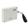 Image of Wireless Bed Exit Alarm Pad Kit with 6 Channel Monitor white bed pressure pad with tapered connector end
