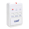 Image of Wireless Bed Pressure Pad Alarm Kit with LED Pager Cura1 three channel pager monitor front view