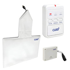 Wireless Chair Pad Alarm & Fall Prevention System with LED Pager including chair sensor pad and transmitter