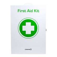 Aero Healthcare COMMANDER 6 Series metal food and beverage first aid kit cabinet front view