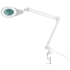 Aero Healthcare LED magnifying lamp with table clamp and adjustable arm full view