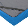 Image of AirTec 5 overlay corner with elastic strap to hold it on the mattress