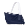 Image of Blue breathable mesh arm sling with adjustable shoulder strap