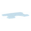 Image of Blue cushion for the king shower chair with cutout seat