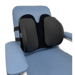 Cobalt Chair Support Butterfly Cushion strapped to a day chair