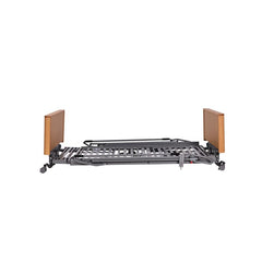 Cobalt Flexi Floorline Bed frame without mattress, showing the four-section platform and beech bed ends