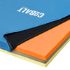 Image of Cobalt M02 foam mattress cutaway showing the memory foam top layer and two support layers