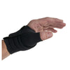 Image of comfort cool thumb splint back of hand view with hook and loop strap