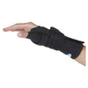 Image of comfort cool wrist and thumb brace opposite hand view with pull through strap