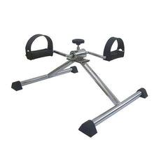 Compact pedal exerciser with adjustable resistance for arms and legs