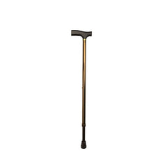 Days t-handle walking stick in bronze aluminium