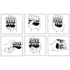 Image of Digi-Flex hand exercise diagrams showing finger and grip exercises