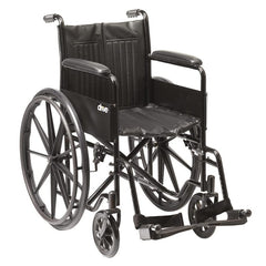 Drive budget steel self propelled wheelchair with 24 inch mag rear wheels and hand rims