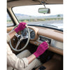 Image of Driving wearing mulberry dext arthritis gloves
