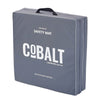 Image of Bedside Fall Protection Safety Mat | Cobalt Crash Mat folded portable safety mat with carry handle