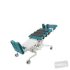 Image of EVO2 ACTIVE Sliding Tilt Table (Clear Span) - Hoist Access, Split Footplates, CPR Quick Release in Austex Studio+ Caribbean vinyl (AI colour preview)