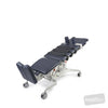 Image of EVO2 ACTIVE Sliding Tilt Table (Clear Span) - Hoist Access, Split Footplates, CPR Quick Release in Austex Studio+ Navy vinyl (AI colour preview)