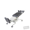Image of EVO2 ACTIVE Sliding Tilt Table (Clear Span) - Hoist Access, Split Footplates, CPR Quick Release in Austex Studio+ Pewter vinyl (AI colour preview)
