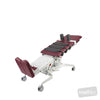 Image of EVO2 ACTIVE Sliding Tilt Table (Clear Span) - Hoist Access, Split Footplates, CPR Quick Release in Austex Studio+ Ruby vinyl (AI colour preview)