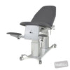 Image of EVO2 Gynae Examination Chair - Manual Backrest in Austex Studio+ Charcoal vinyl (AI colour preview)