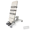 Image of EVO2 Tilt Table - Hoist Access, Split Footplates, CPR Quick Release in Austex Studio+ Snow vinyl (AI colour preview)