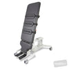 Image of EVO2 Tilt Table - Hoist Access, Two Section, Split Footplates, CPR Quick Release in Austex Studio+ Charcoal vinyl (AI colour preview)