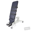 Image of EVO2 Tilt Table - Hoist Access, Two Section, Split Footplates, CPR Quick Release in Austex Studio+ Navy vinyl (AI colour preview)
