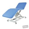 Image of examination table three section backrest up leg down electric